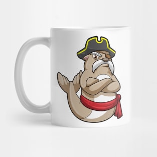 Seal as Pirate with Pirate hat Mug